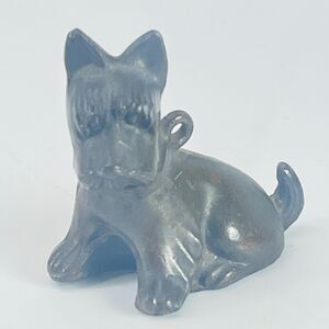 VINTAGE SCOTTIE DOG SCOTTISH TERRIER CHARM PENDANT FIGURINE BRONZED Japan